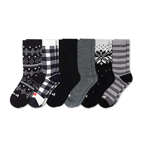 6 Pack - Women's Crew Pacas Socks