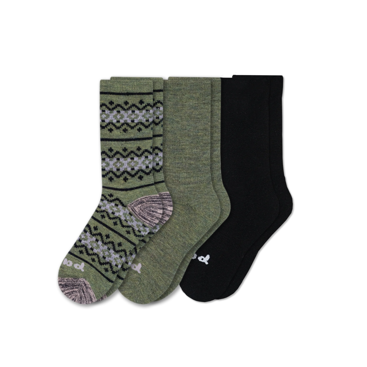 3 Pack - Men's Crew Pacas Socks