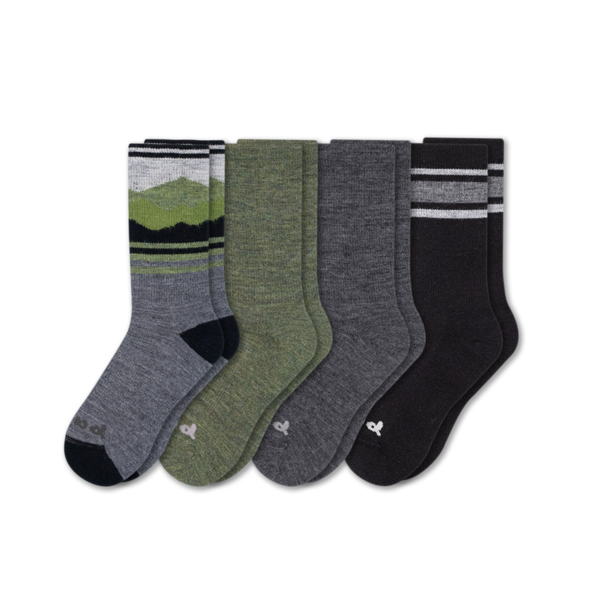 4 Pack - Men's Crew Pacas Socks