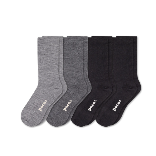4 Pack - Women's Light-Weight Crew Pacas Socks