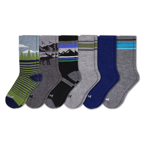 6 Pack - Men's Crew Pacas Socks