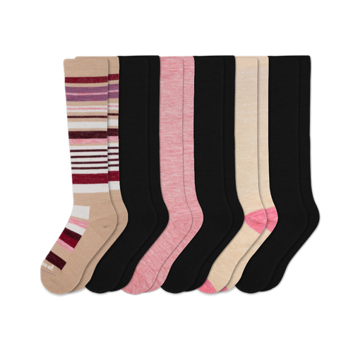 6 Pack - Women's Compression Socks