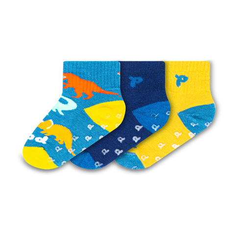 3 Pack - Toddler Pacas Gripper Socks