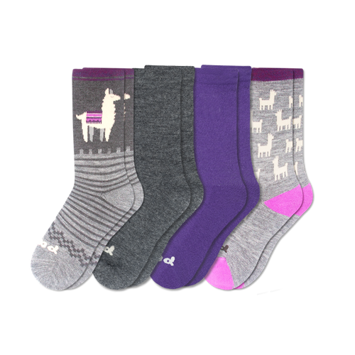 4 Pack - Women's Crew Pacas Socks