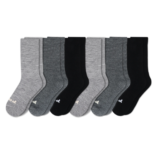 6 Pack - Women's Crew Pacas Socks