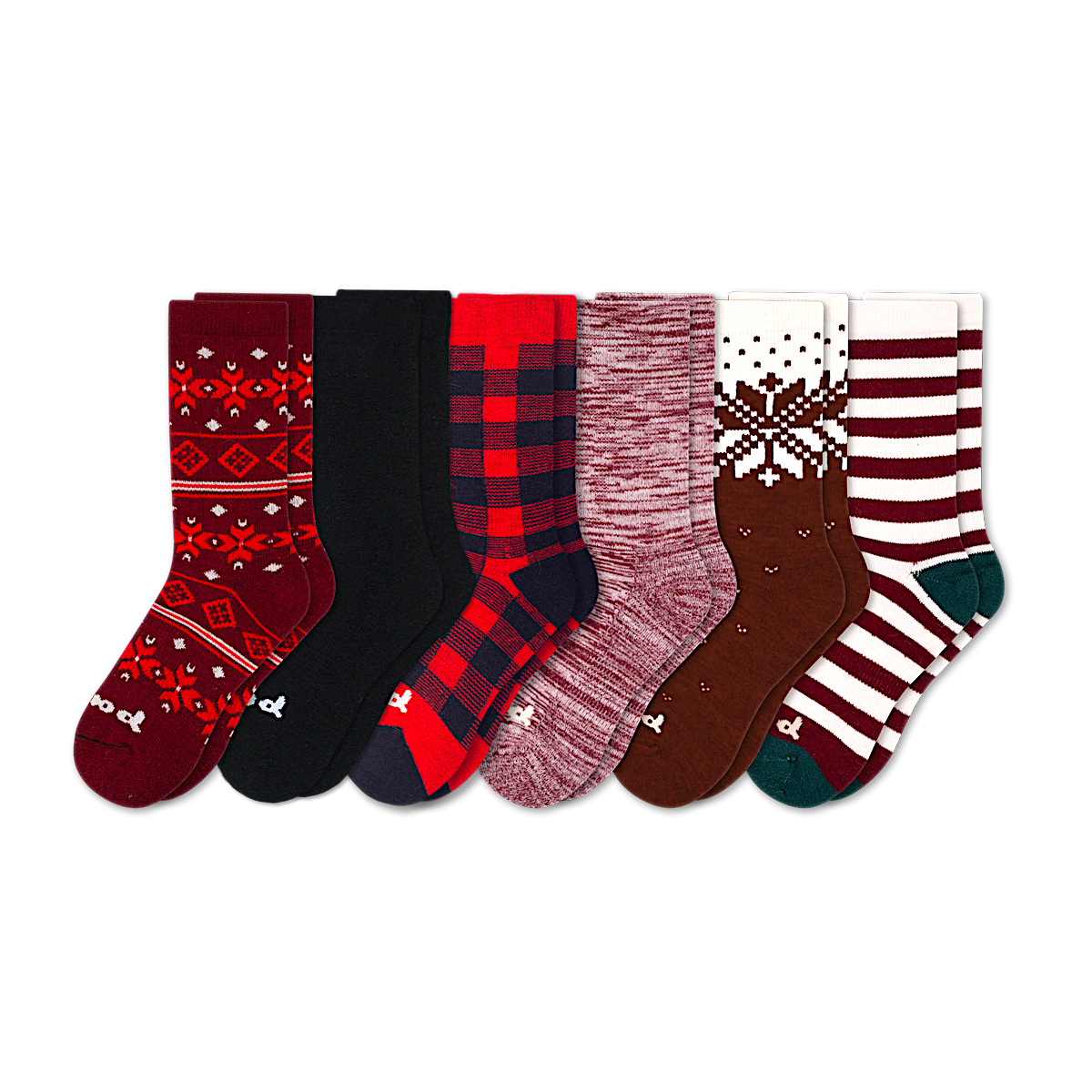 Pacas™ Inc. | Pacas Women's Crew Socks With Alpaca Wool - 6 Pack