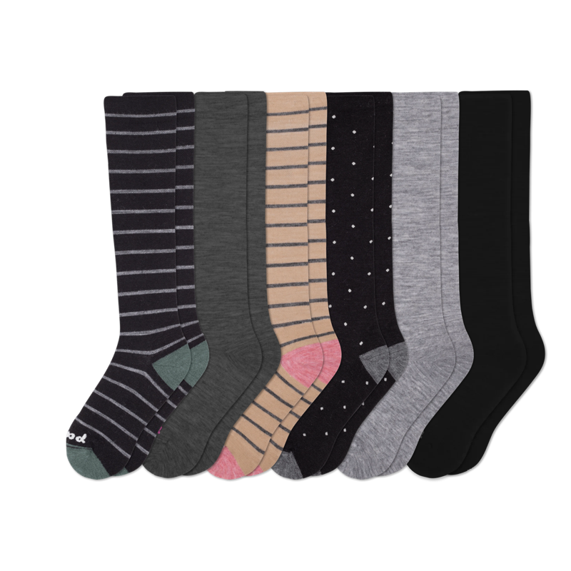 6 Pack - Women's Compression Socks