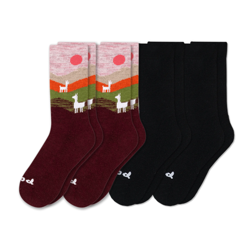 4 Pack - Women's Crew Pacas Socks