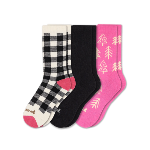 3 Pack - Women's Crew Pacas Socks