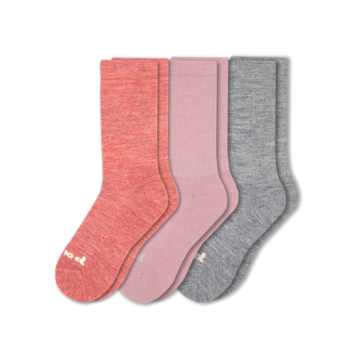 3 Pack - Women's Crew Pacas Socks