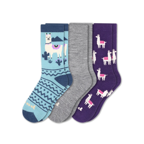 3 Pack - Women's Crew Pacas Socks