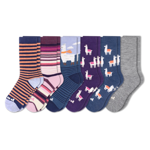 6 Pack - Women's Crew Pacas Socks