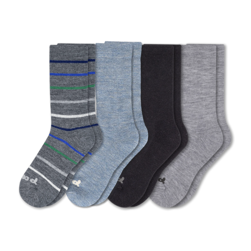 Pacas™ Inc. | Pacas Men’s Crew Socks With Alpaca Wool - 4 Pack