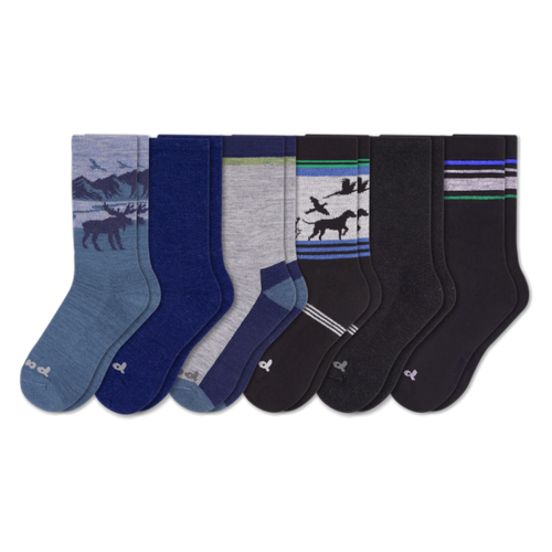 6 Pack - Men's Crew Pacas Socks