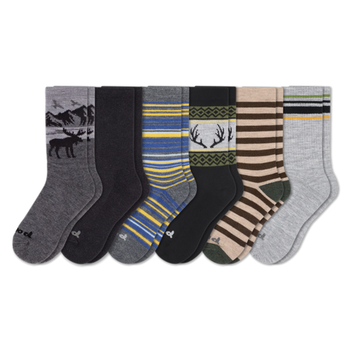 6 Pack - Men's Crew Pacas Socks