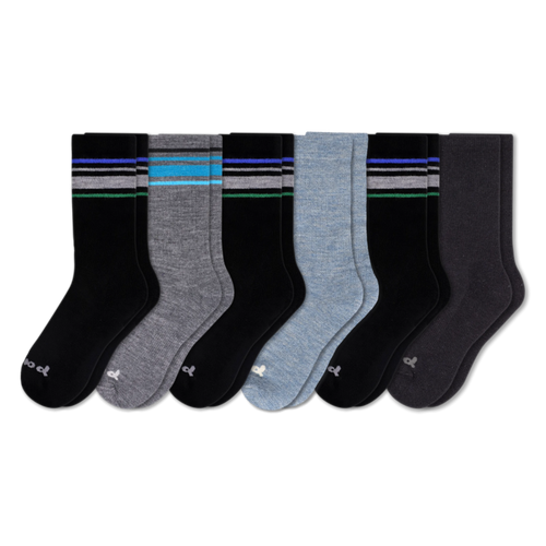 6 Pack - Men's Crew Pacas Socks