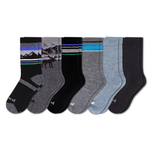 6 Pack - Men's Crew Pacas Socks