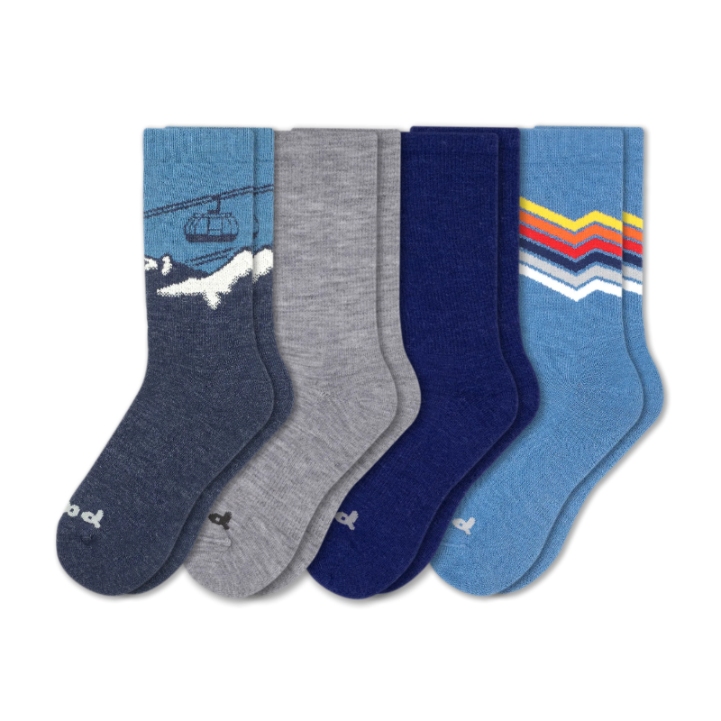4 Pack - Men's Crew Pacas Socks
