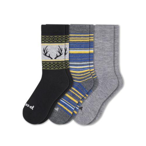 3 Pack - Men's Crew Pacas Socks
