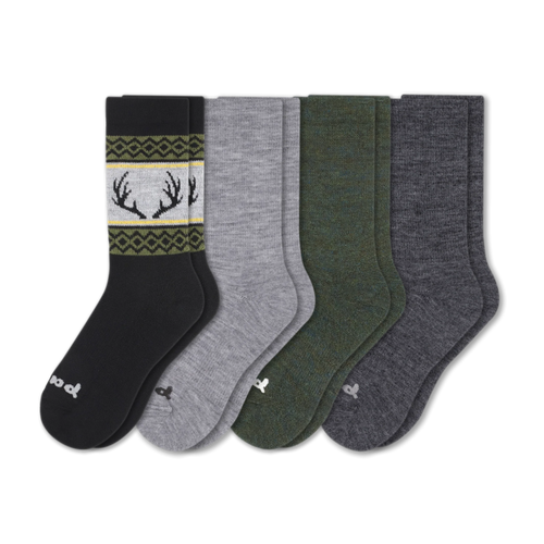 4 Pack - Men's Crew Pacas Socks