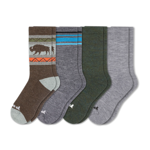 4 Pack - Men's Crew Pacas Socks