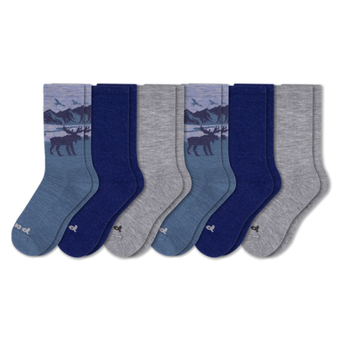6 Pack - Men's Crew Pacas Socks