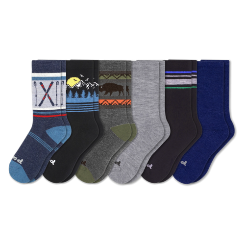6 Pack - Men's Crew Pacas Socks
