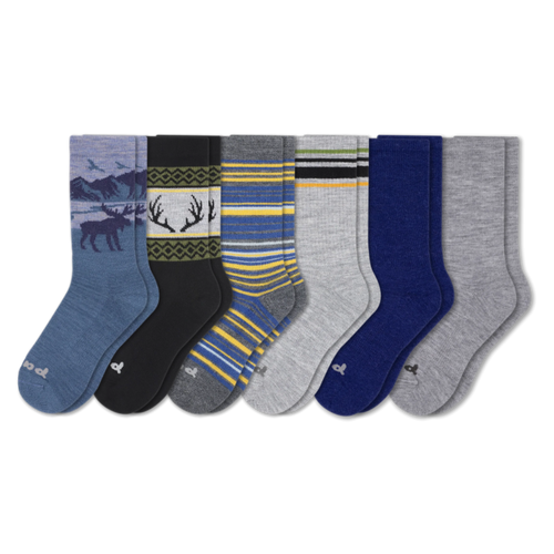 6 Pack - Men's Crew Pacas Socks