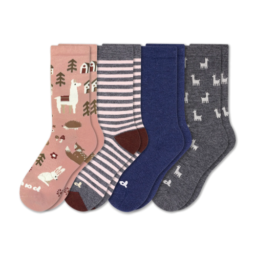 4 Pack - Women's Crew Pacas Socks