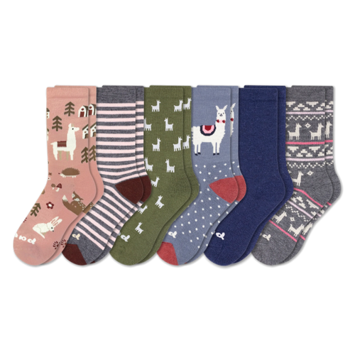 6 Pack - Women's Crew Pacas Socks