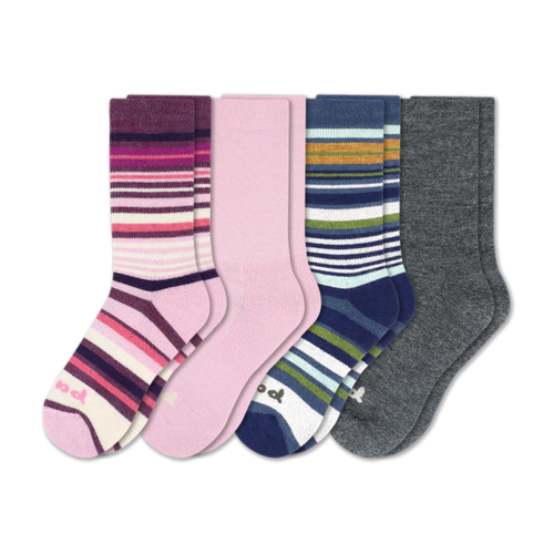 4 Pack - Women's Crew Pacas Socks