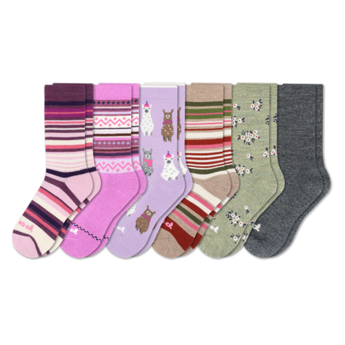 6 Pack - Women's Crew Pacas Socks