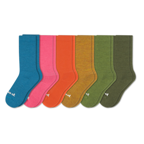 6 Pack - Women's Crew Pacas Socks