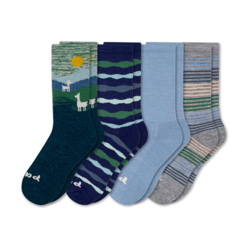 4 Pack - Women's Crew Pacas Socks