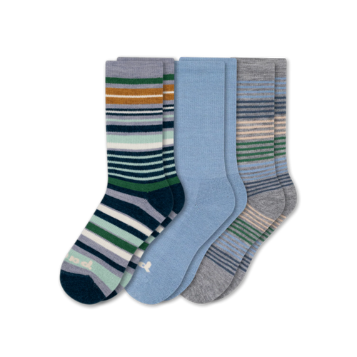 3 Pack - Women's Crew Pacas Socks