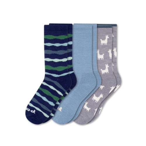 3 Pack - Women's Crew Pacas Socks