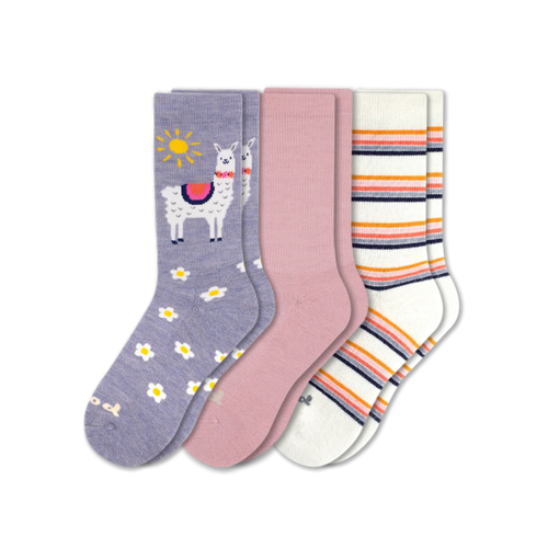 3 Pack - Women's Crew Pacas Socks