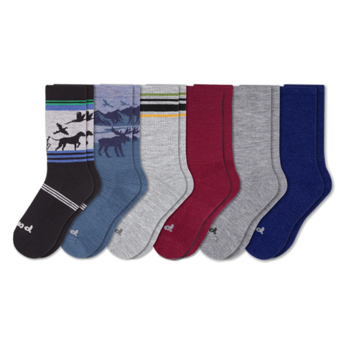 6 Pack - Men's Crew Pacas Socks