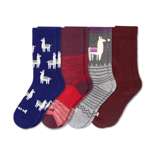 4 Pack - Women's Crew Pacas Socks