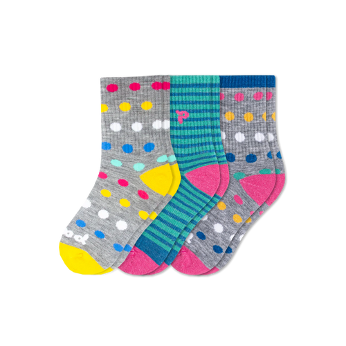 3 Pack - Kids' Crew Pacas Socks