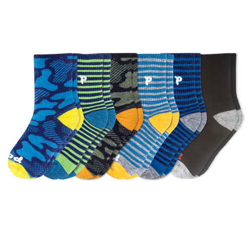 6 Pack - Kids' Crew Pacas Socks
