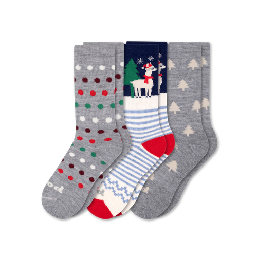 3 Pack - Women's Crew Pacas Socks