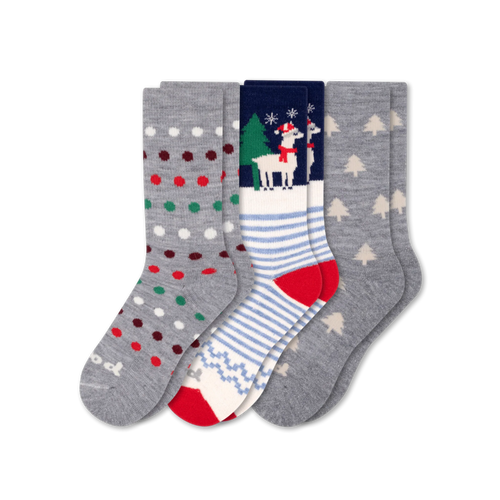 3 Pack - Women's Crew Pacas Socks