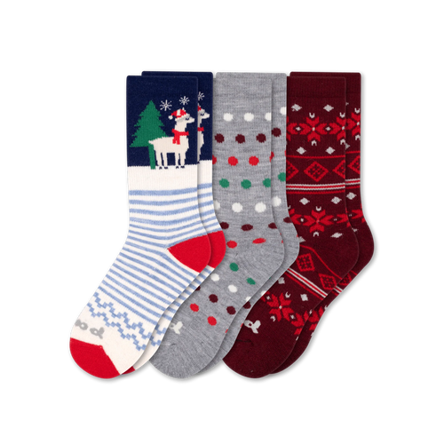 3 Pack - Women's Crew Pacas Socks