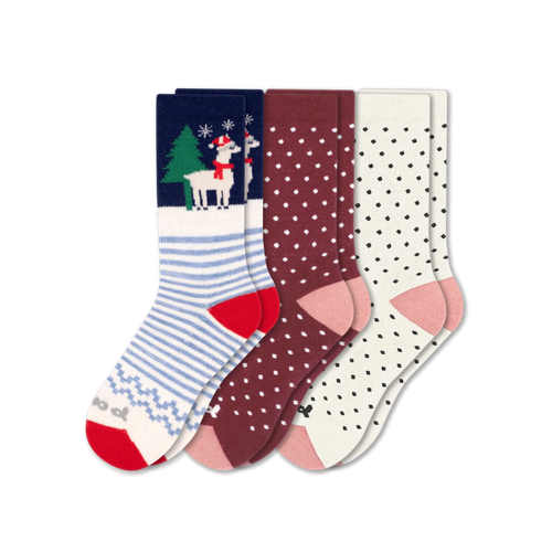 3 Pack - Women's Crew Pacas Socks