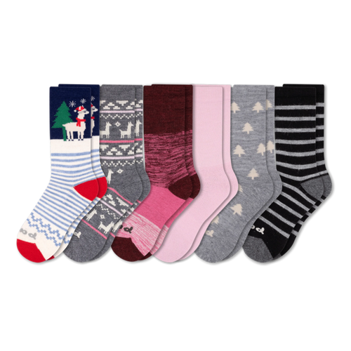 6 Pack - Women's Crew Pacas Socks
