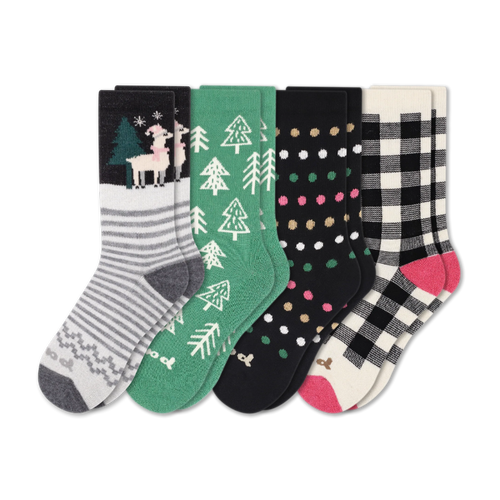 4 Pack - Women's Crew Pacas Socks