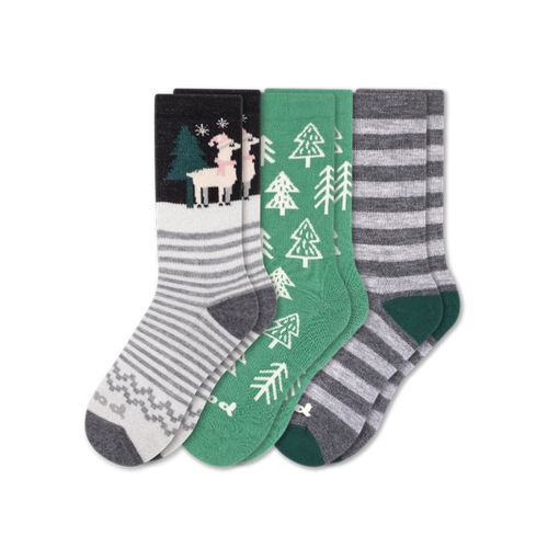 3 Pack - Women's Crew Pacas Socks