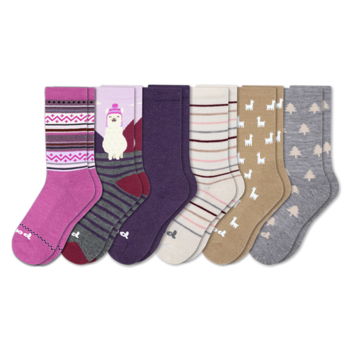 6 Pack - Women's Crew Pacas Socks