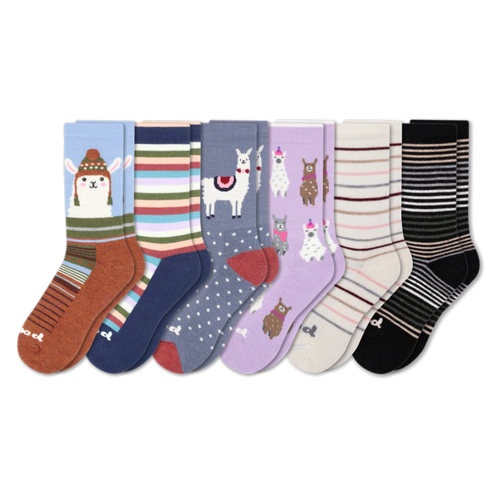 6 Pack - Women's Crew Pacas Socks